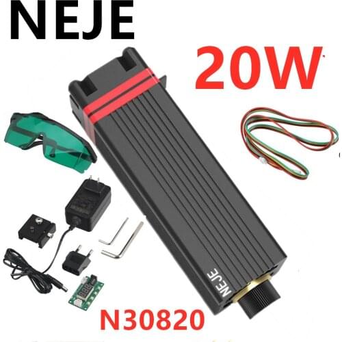 NEJE 20W Laser Module Kit CNC Laser Head for Laser Cutting Machine Laser Engraver DIY with TTL / PWM Modulation DIY Creation