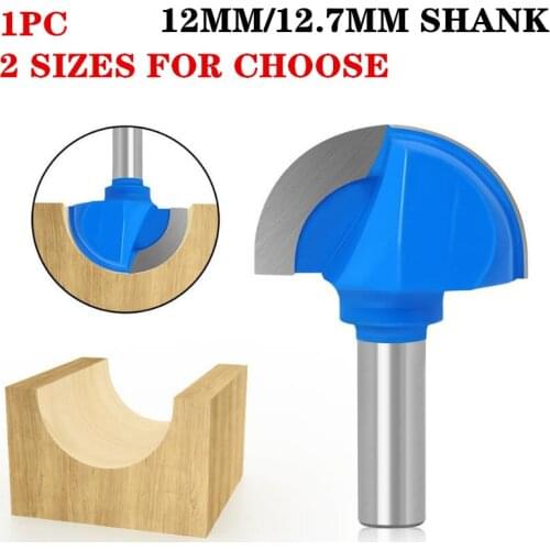 1pc 12mm Shank Ball Nose End Mills Double Edging Wood Router Bit Milling Cutters For Wood Wood Cove Box Bit