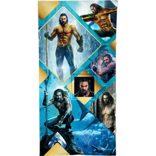 Hot Custom Jason Momoa Towel Gifts Christmas Microfiber Travel Towels for Men Large Sports Gayms Camping Accessories Hair Dry
