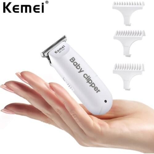 Kemei 100v-240V Salon Professional Hair Clipper Electric Hair Trimmer for Baby Noise Reduction Rechargeable Hair Cutter KM-1319