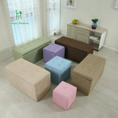 Multifunctional colorful folding Storage Sofa Stool Box