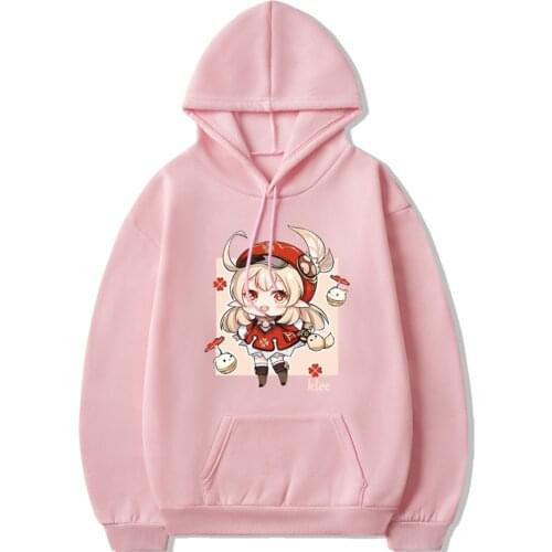 Fashion Cartoon Cute Genshin Impact klee Aesthetic Clothes Hoodie Korean Style Women Sweatshirt Girl Long Sleeve Streetwear