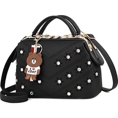 Fashion Shoulder Bag for Women Handbags New Female Solid Color Crossbody Bags Ladies Sweet Flowers Small Messenger Girl Cute Bag