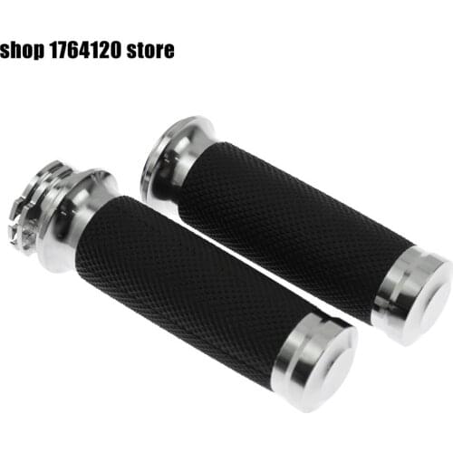 Motorcycle 1'' Handle Bar Hand Grips Fits For Harley Touring Sportster XL883 Touring Dyna VRSC Softail