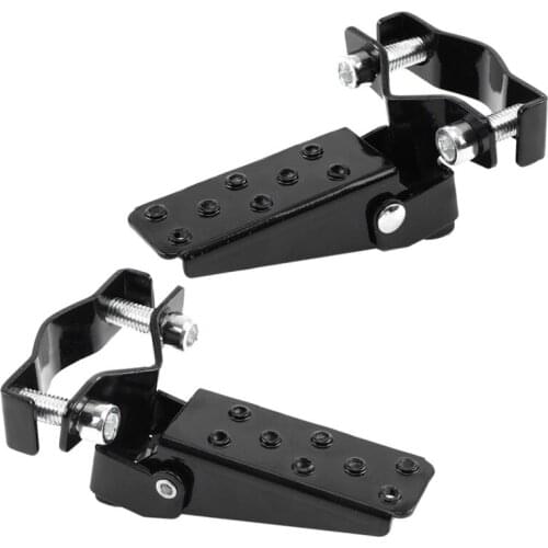 New 1-pair black steel motorcycle bike Accessories Frame Foot-pedal folding custom-designed size mm-30 mm