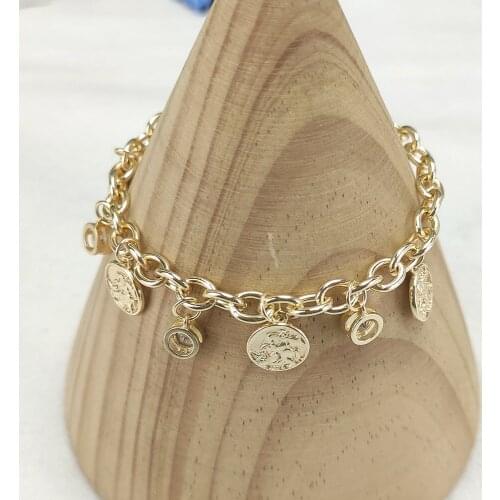 NEW Champagne Gold Color Tag Bracelet Cubic Zirconia Love Jewelry for Beautiful Girl Friend Gift Dropshipping Wholesale