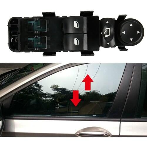 9 Pin Electric Master Window Mirror Switch Panel For Citroen C4 2004-2010 6554.HA