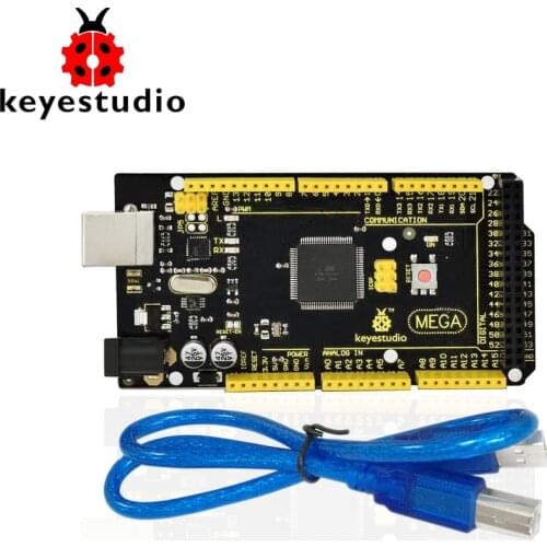 1Pcs Keyestudio 2560 R3 Development Board+ USB Cable+Manual For Arduino Mega