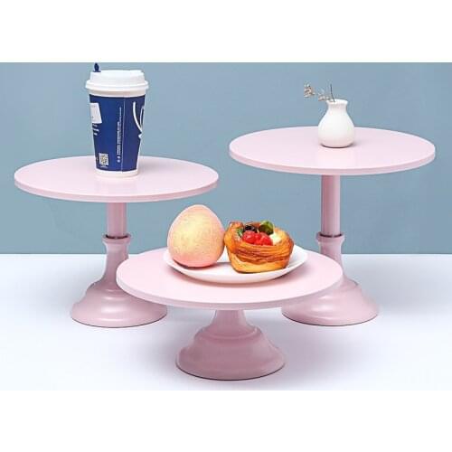 20/25/30cm Wedding Cake Stand Cup Cake Display Shelf Cupcake Holder Wrought Iron Plate Birthday Party Decoration Stands