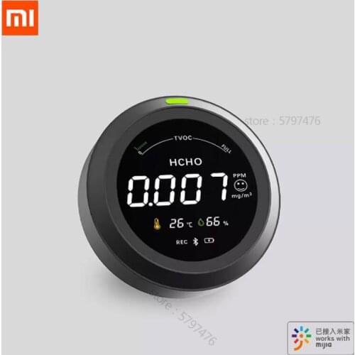 Xiaomi Mijia Five-In-One Portable Air Quality Monitor Formaldehyde Detector USB Charging APP Voice Bluetooth Smart Air Detector