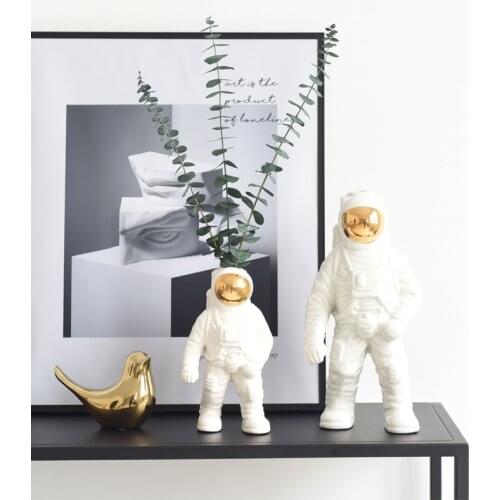 Nordic astronaut vase Ceramic Vase for Tabletop Space man sculpture home decoration accessories modern Living room decoration