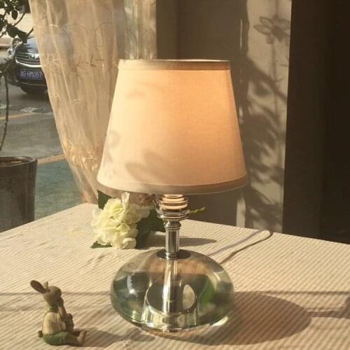 Modern Crystal Lamp lighting bedroom bedside lamp luxury fashion crystal table lamp Abajur bedside hotel table lamp k9 Luxury