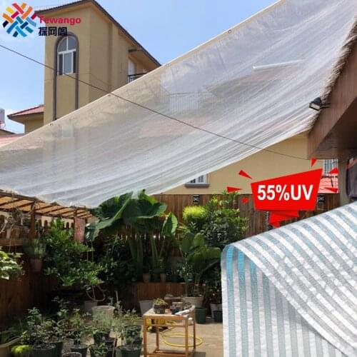 Tewango 55% UV Block Succulent Plants Shelter Aluminum Foil Shade Sail Sun Screen Silver Balcony Cover Garden Flower Protect