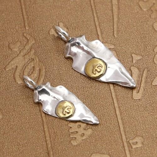 S925 Sterling Silver Jewelry Retro Thai Silver Pendant Flying Eagle Men and Women Simple Small Pendant