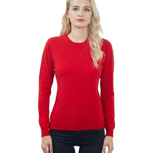 Womens Warm Sweater Long Sleeve Sweater Knitting Jumper Autumn Winter Women Female Thickening Sweater 100% Cashmere O-neck