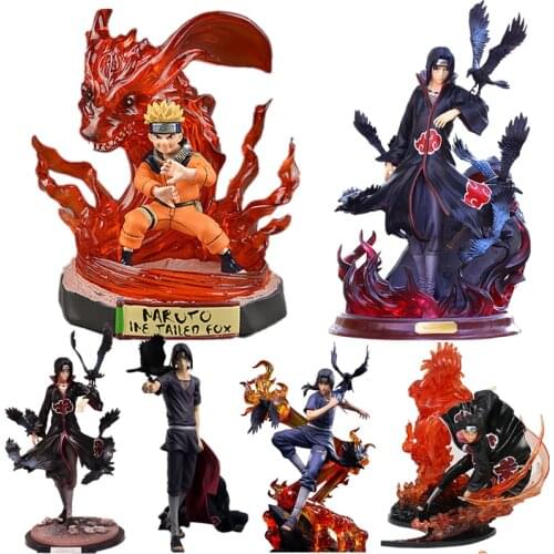 13 Styles Naruto GK Action Figure Shippuden Anime Model Uzumaki Uchiha Itachi Akatsuki PVC Statue Collectible Toys Doll Figma