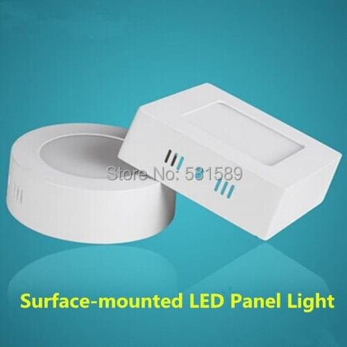 20pcs 6W/12W/18W /25W Round/Square Led Panel Light Surface Mounted Downlight lighting Led ceiling down AC 110-240V + Driver