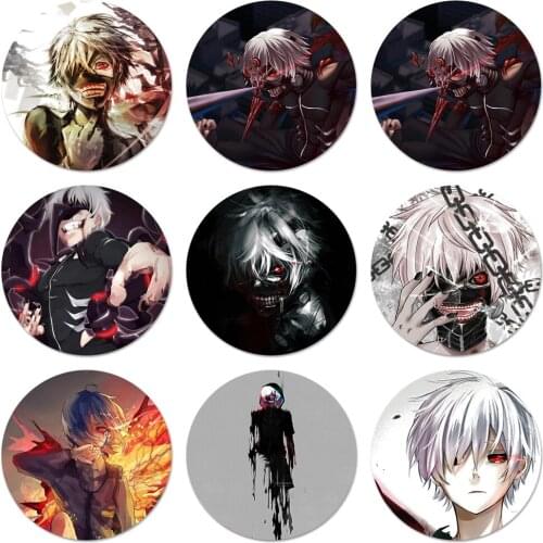 58mm Anime Tokyo Ghoul Badge Brooch Pin Accessories For Clothes Backpack Decoration gift