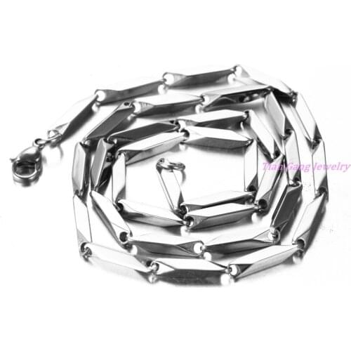 3 MM Width High Quality Mens Chain Boys Stick Link Stainless Steel Necklace Wholesale Gift Jewelry