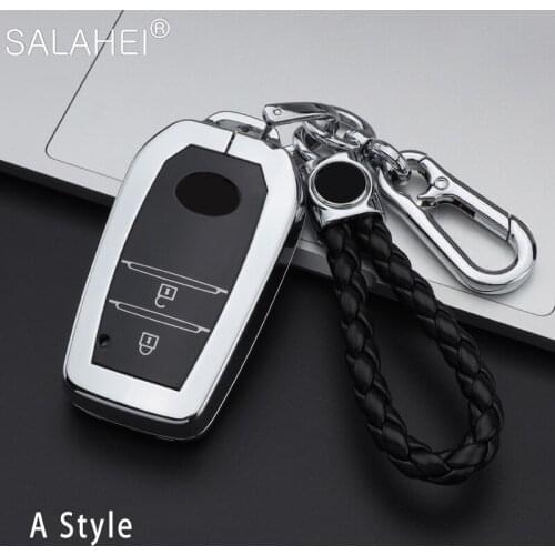 Zinc Alloy +TPU Car Key Case Shell Bag For Toyota Chr Rav4 Auris Avensis Prius Aygo Camry Corolla Land Cruiser 200 Prado Crown