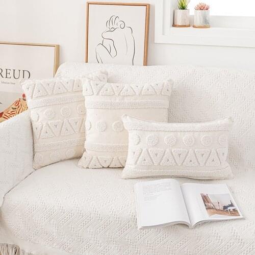Tassels Cushion Cover Throw Pillow Case Decorative Tufted Pillows Cover Nordic Pillowcase For Sofa Bed Couch Home Decor