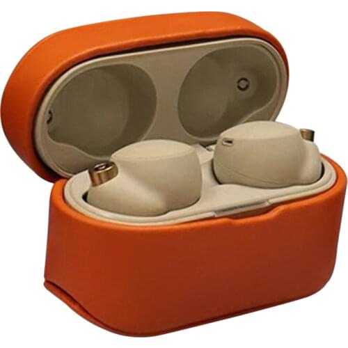 PU Leather Case for Sony WF-1000XM4 Shockproof Full Protective Cover Charging Case Accessories