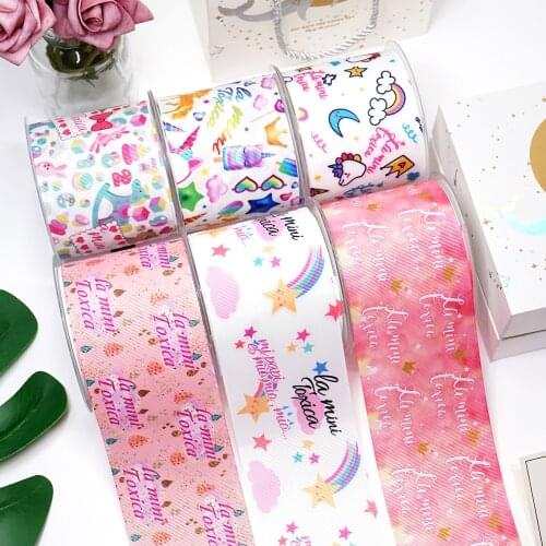 DIY Cartoon Toxica Printed Grosgrain Ribbon For Craft Supplies Sewing Accessories 5 Yards, Planar Resins Mold 10 Pieces. 49378