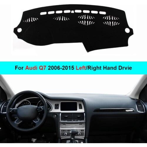 For Audi Q7 2006 -2011 2012 2013 2014 2015 LHD RHD 2 Layers Car Inner Dashboard Cover Dash Mat Carpet Sun Shade Board DashMat