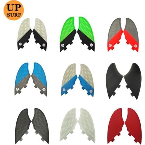 Double Tabs Keel fin twin fins surf fins Surfboard Double Tabs Fins Fiberglass twin fins set in Surfing 2 fins upsurf