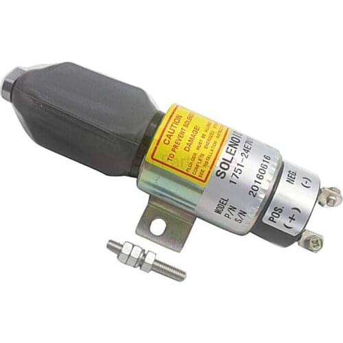 Fuel Shutdown Solenoid Valve 3864274 17512467U1B1S5A 1751ES24E7U1B1S5 SA393324 SA3766T24 For Cummins Caterpillar E70B