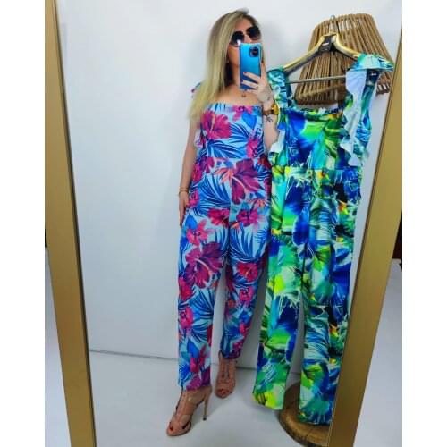 Colorful fashion womens clothing ladies women print jumpsuits playsuits Bodysuits body women Bodysuit women suits casual