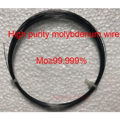 0.05mm 0.06mm 0.08mm 0.1mm Mo 99.999% High purity heat black Fine molybdenum wire molybdenum filament Mo-La wires molybdate silk