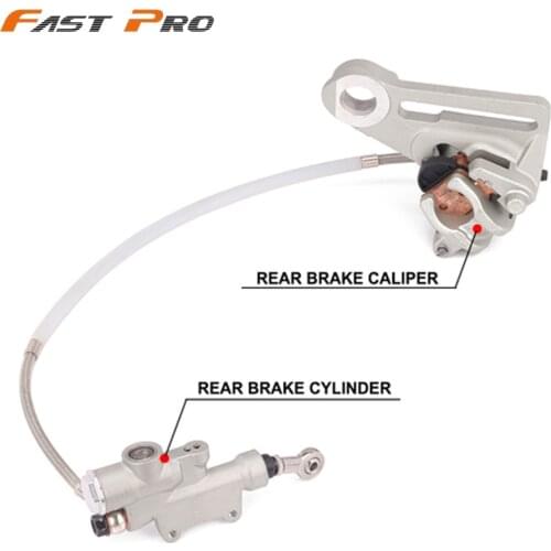 Motorcucle Aluminum Cylinder Pump Rear Brake Caliper For Husqvarna FC250 FC450 FC350 TC125 TC250 FS450 FX350 FX450