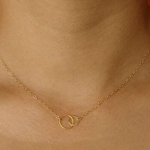 New fashion jewelry The unique design Round charm pendant necklace for lovers retro colar vintage collares populares jewelry