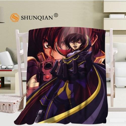 CODE GEASS Blanket Soft DIY Sofa Bed Throw Blanket Kid Adult Warm Custom Blanket 56x80Inch50X60Inch40X50Inch