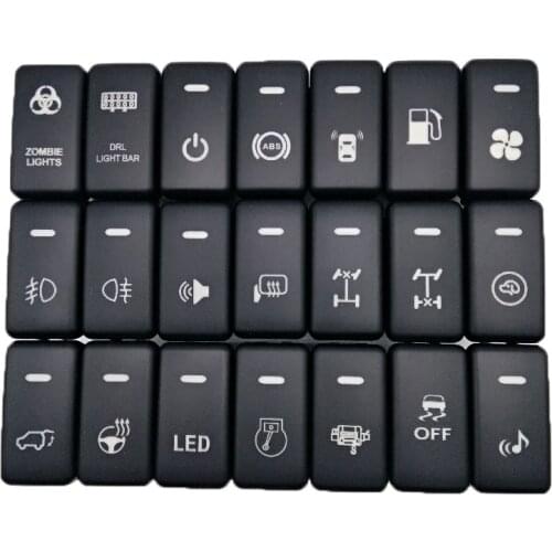 Front Fog Light LED DRL Heating Up Tail Gate Radar Parking Sensor Switch Button with wire for Toyota Ruiz 06-09