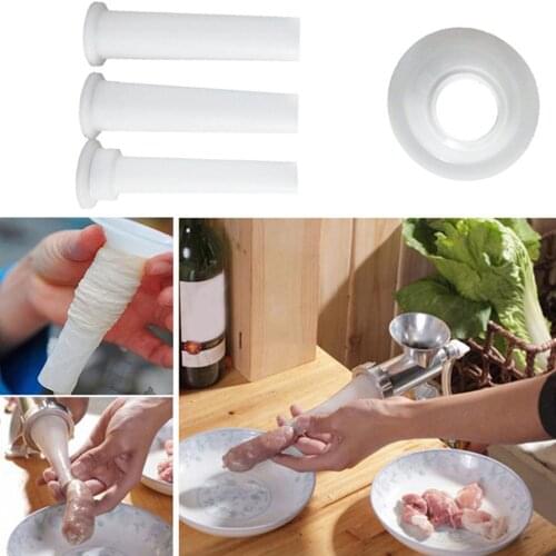 Food Grade Plasic Meat Grinder Tube Filling Meat Tube Handmade Making Funnel Meat Grinder Accessories