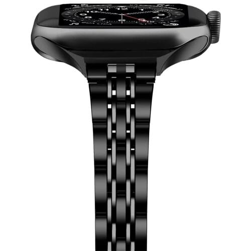 Newest strap for apple watch se 40mm 44mm series 6 5 4 3 band 14mm width Stainless Steel narrow strap for iwatch bands 38mm 42mm