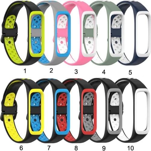 100pcs Silicone Watch Band Replacement Wrist Strap For Samsung Galaxy Fit2 SM-R220 Bracelet For Samsung Galaxy Fit 2 Accessories