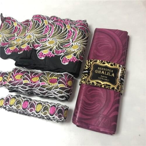 Tulle Lace Trim Ribbon Fabric Collar Dress Guipure Decor 5Yards Bazin Riche Brocade Fabric African Basin Lace For Cloth