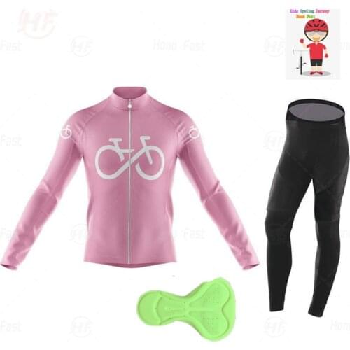 Girls Kids 2020 Spring and Autumn Cycling Clothes Boys Breathable Ropa Ciclismo Long-sleeved Mountain Bike Outdoor Sportswear 20