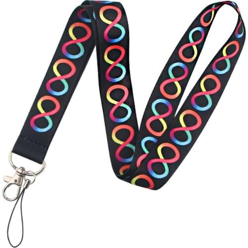 Wave Point Print Lanyard for Keys USB ID Card Badge Holder Neck Straps Hang Rope Keychain Lanyards Mobile Phone Accessories
