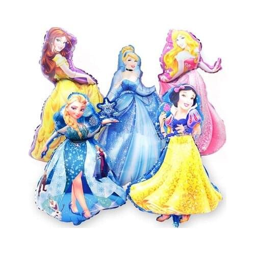 Cartoon Princess Aluminum Foil Balloon Anna&Cinderella&White Snow&Elsa Princess Foil Balloon Baby Shower Birthday Party Balloons