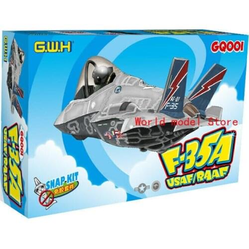 Great Wall Hobby GQ-001 USAF/RAAF F-35A Fighter Q Edition w/Pilot Model Kits
