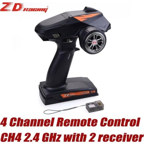 ZD CH4 Radio Transmitter Response Control System 2.4GH 4Channel Remote Control Receiver GYRO for RC Car Boat Tank Traxxas