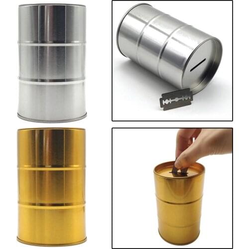 Iron Compact Razor Blade Bank Detachable Safety Container Recyclable Razor Accessories for Used Blades Storage Barbershop Salon