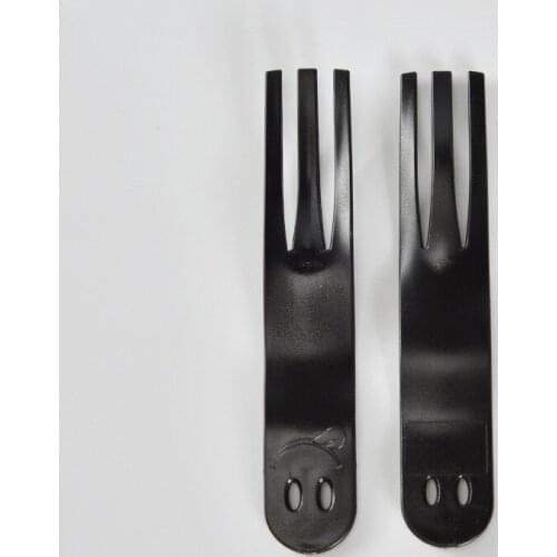 10/100 transparent disposable smiling face fork set family dining plastic food cake fruit fork