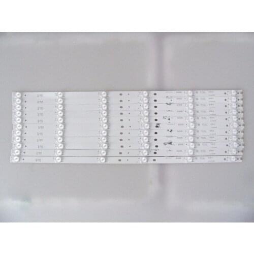 10pcs 575mm 6leds LED Backlight Lamps strip kit Board w/ Optical Lens Fliter for 32inch LCD LED TV billboard