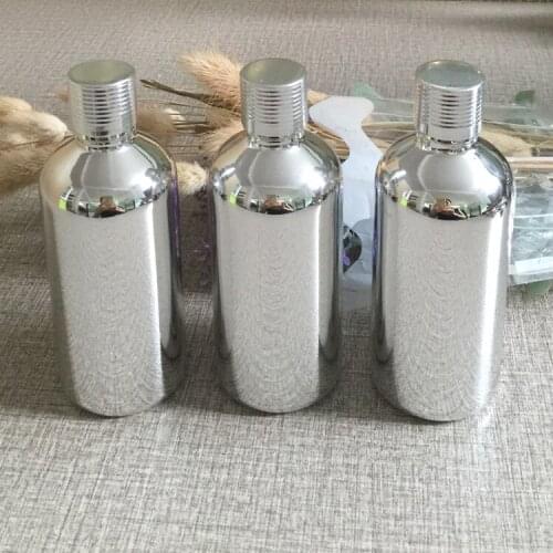 100ml essential oil glass bottle w silver plated empty makeup containers container refillable cosmetics bottles 100pieces/lot