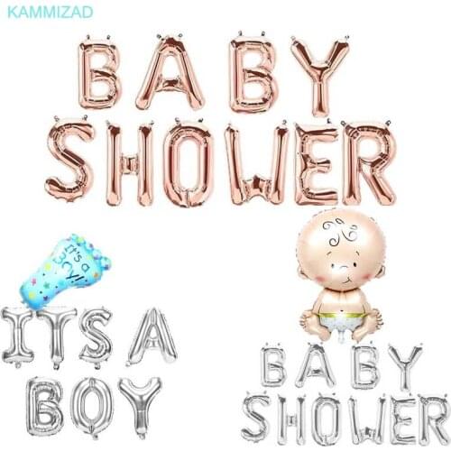 16inch rose gold/Gold Its a Boy Girl Letters baby shower girl/boy Foil Balloon Decorations Party Supplies Gender Reveal balloon